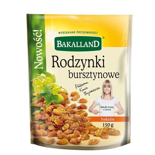 Nowości spożywcze, luty 2015: rodzynki bursztynowe, Bakalland