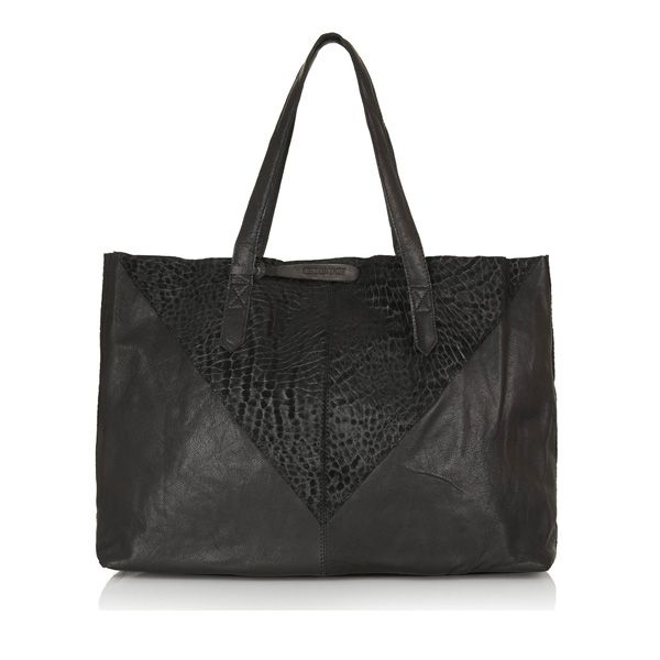 Czarny shopper Topshop, cena, ok. 210 zł