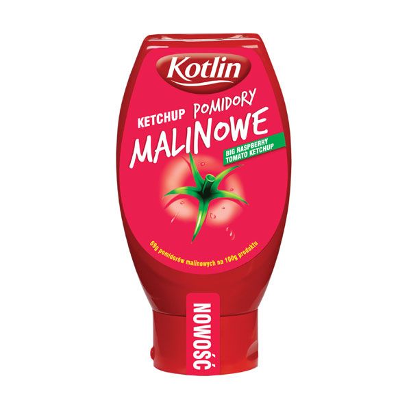 Nowości spożywcze, sierpień 2014: ketchup Kotlin z pomidorów malinowych