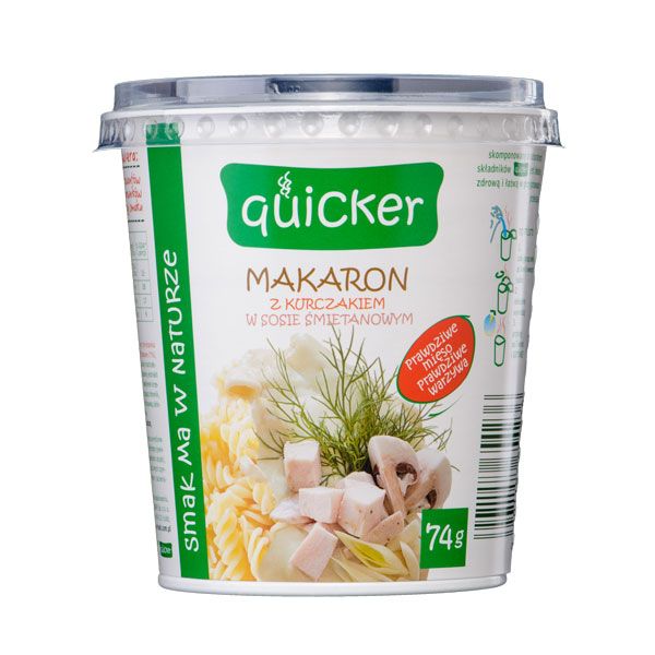 Nowości spożywcze, sierpień 2014: makaron z kurczakiem, Quicker