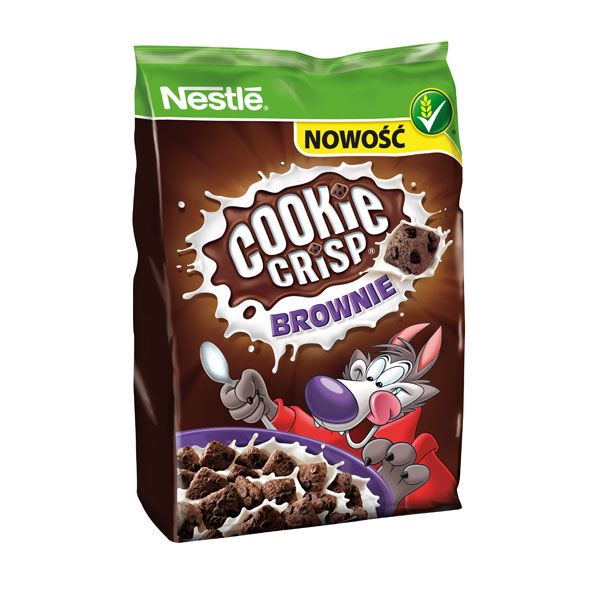 Nowości spożywcze, sierpień 2014: płatki śniadaniowe Cookie Crisp Brownie