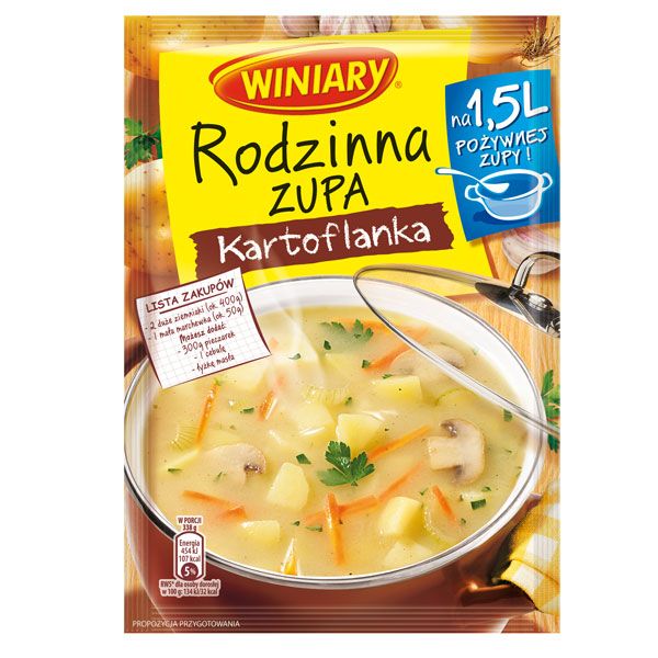 Nowości spożywcze, sierpień 2014: Rodzinna Zupa Kartoflanka, Winiary
