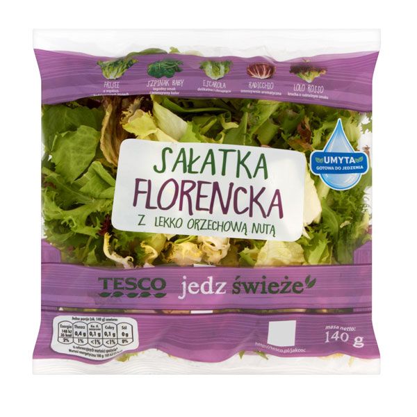 Nowości spożywcze, sierpień 2014: sałatka florencka, Tesco