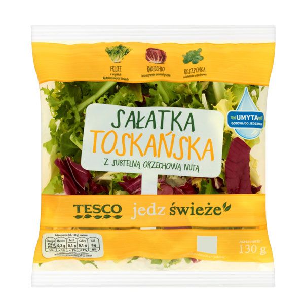 Nowości spożywcze, sierpień 2014: sałatka toskańska, Tesco