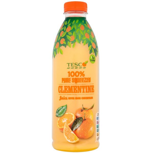 Nowości spożywcze, sierpień 2014: sok z klementynek, Tesco