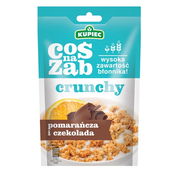 Nowości spożywcze, listopad 2014: crunchy pomarańcza i czekolada, Kupiec