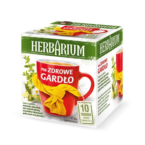 Nowości spożywcze, listopad 2014: herbatka Herbarium na zdrowe gardło - do kupienia w Biedronce