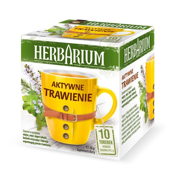 Nowości spożywcze, listopad 2014: herbatka na trawienie, Herbarium - do kupienia w Biedronce