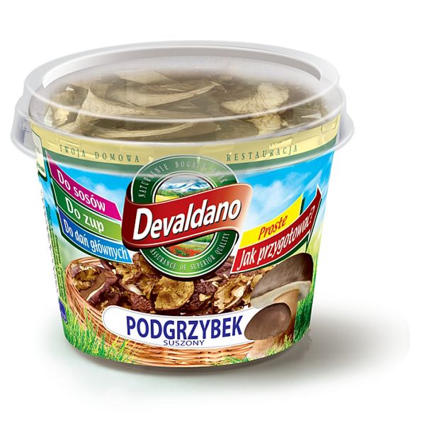 Nowości spożywcze, listopad 2014: podgrzybek suszony, Devaldano