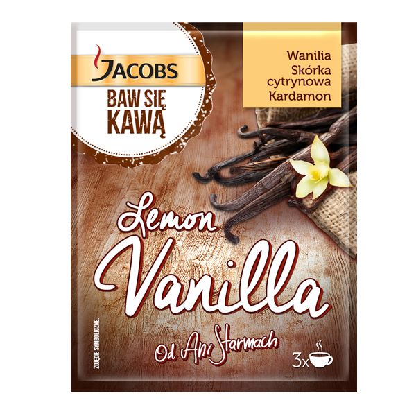 Nowości spożywcze, listopad 2014: przyprawa do kawy Ani Starmach, Lemon Vanilla - Jacobs