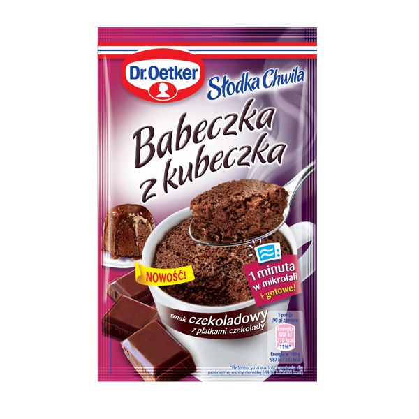 Nowości spożywcze, październik 2014: Babeczka z Kubeczka czekoladowa - Dr Oetker