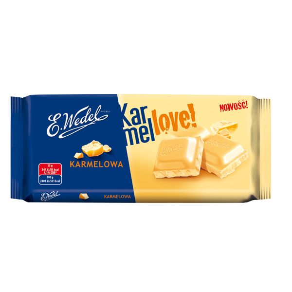 Nowości spożywcze, październik 2014: czekolada karmelowa - Wedel
