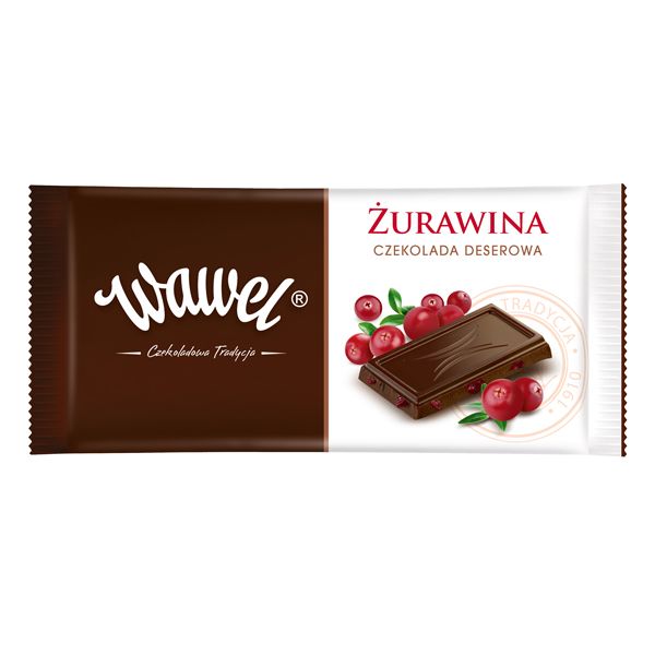 Nowości spożywcze, październik 2014: czekolada żurawinowa - Wawel