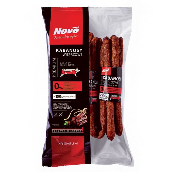 Nowości spożywcze, październik 2014: kabanosy wieprzowe - Nove Premium