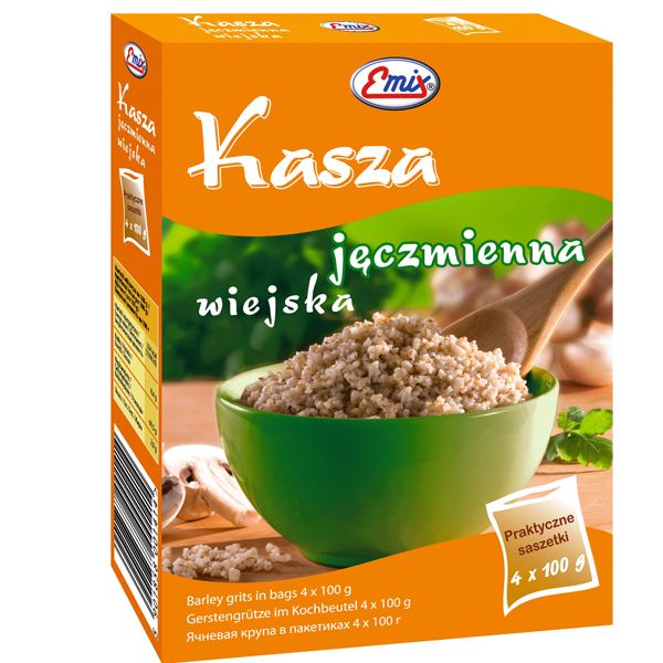 Nowości spożywcze, październik 2014: kasza jęczmienna wiejska - Emix
