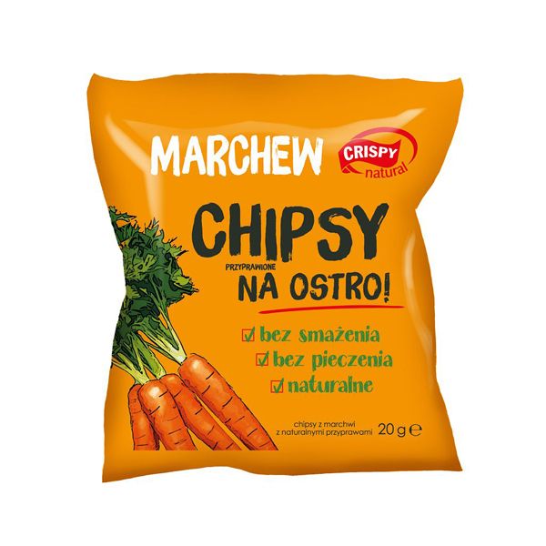 Nowości spożywcze, październik 2014: marchewkowe chipsy na ostro - Crispy Natural