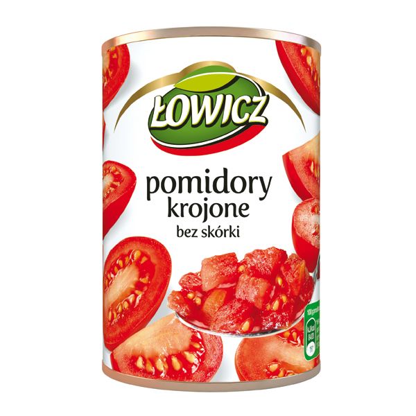 Nowości spożywcze, październik 2014: pomidory krojone bez skórki - Łowicz