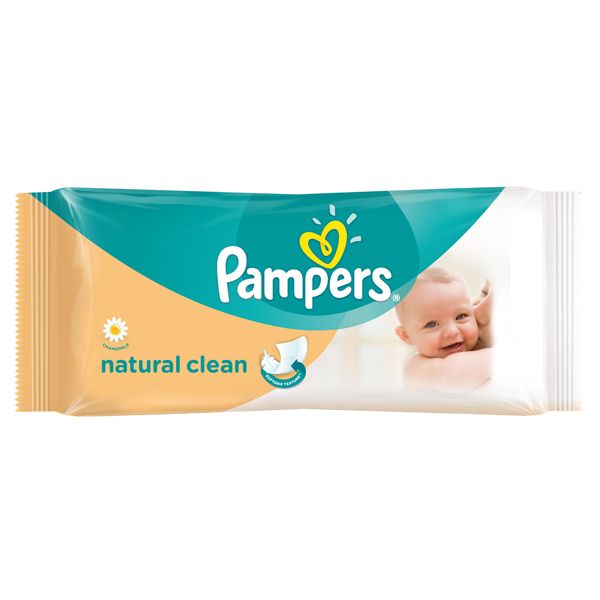 Mokre chusteczki, Pampers, cena ok. 11 zł