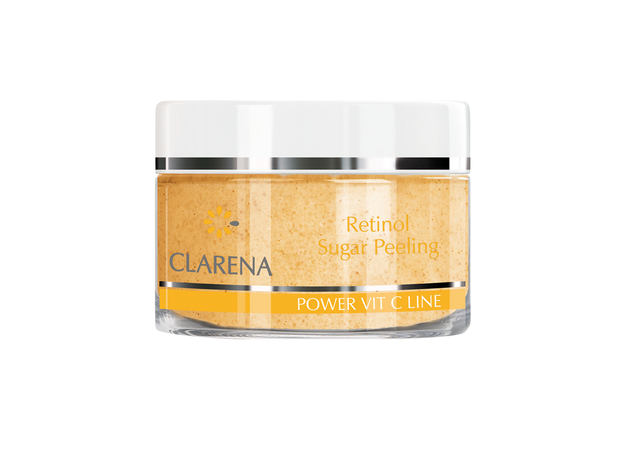 Retinolowy peeling cukrowy o podwójnym działaniu złuszczającym Clarena, cena, ok. 54 zł