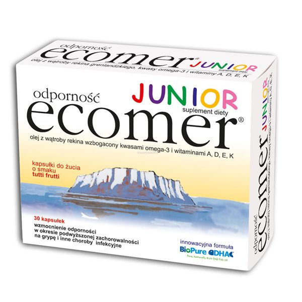 Tabletki dla dzieci, Ecomer Junior, cena ok. 30 zł