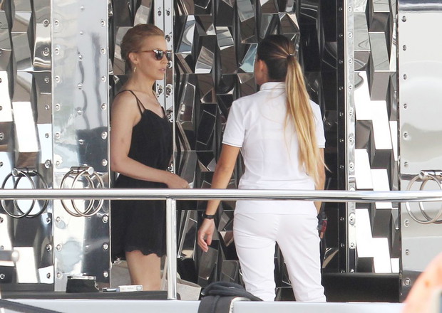 Kylie Minogue na jachcie Stefano Gabbana