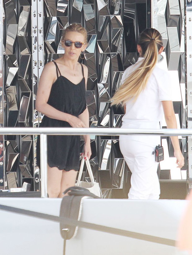 Kylie Minogue na jachcie Stefano Gabbana