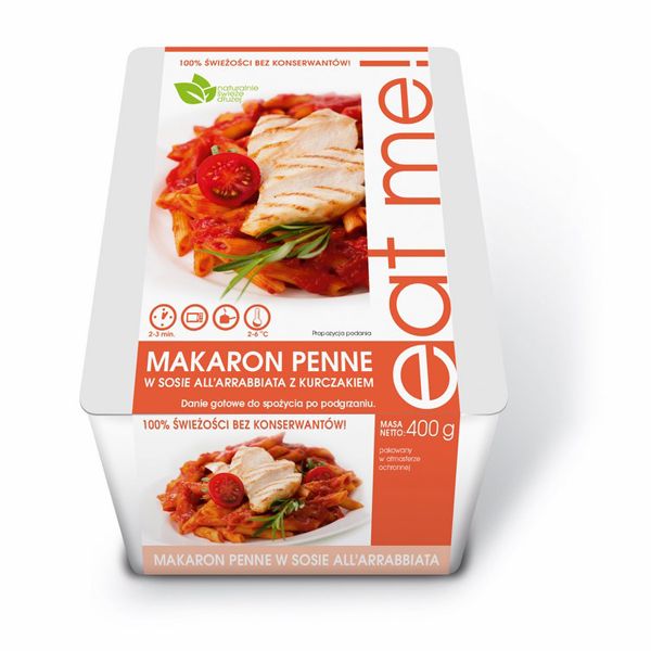 Nowości spożywcze, wrzesień 2014: danie gotowe eat me!, makaron penne
