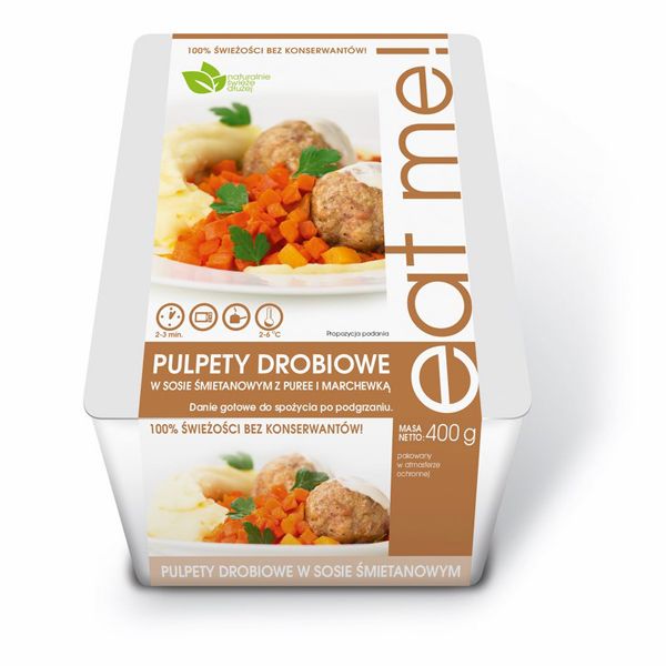 Nowości spożywcze, wrzesień 2014: danie gotowe eat me!, pulpety drobiowe