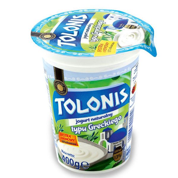 Nowości spożywcze, wrzesień 2014: jogurt grecki Tolonis, do kupienia w Biedronce