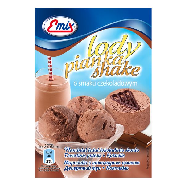 Nowości spożywcze, wrzesień 2014: Lody&Pianka&Shake o smaku czekoladowym