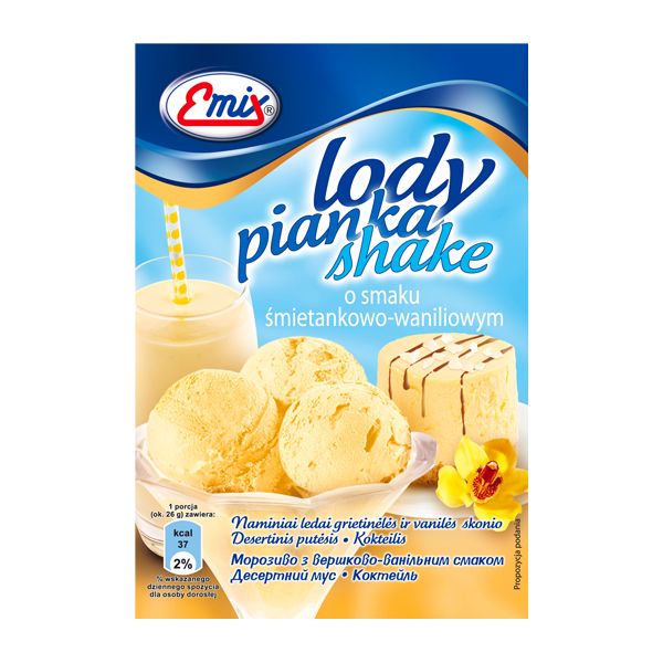 Nowości spożywcze, wrzesień 2014: Lody&Pianka&Shake o smaku waniliowym