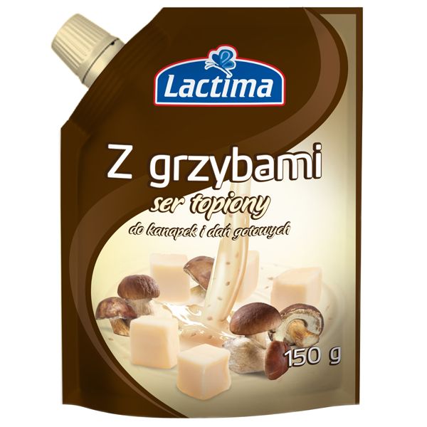 Nowości spożywcze, wrzesień 2014: ser topiony Lactima z grzybami