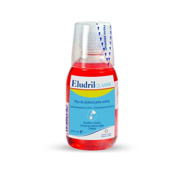 Płyn do płukania jamy ustnej Eludril, cena ok. 13 zł (opakowanie 200 ml)
