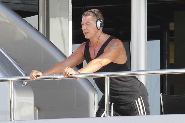 Stefano Gabbana na swoim jachcie
