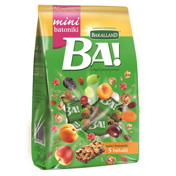 Batoniki Ba! mini, Bakalland, cena ok. 7 zł