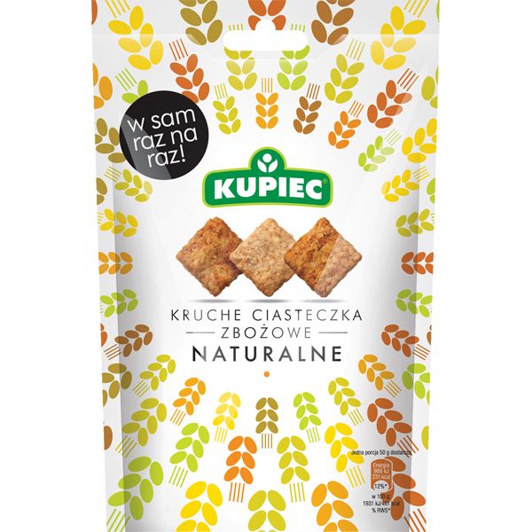 Ciasteczka zbożowe, Kupiec, cena ok. 2,5 zł