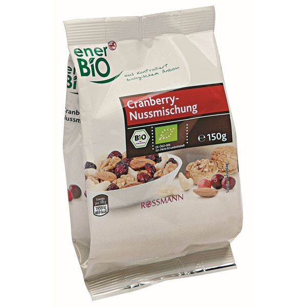 Mieszanka orzechów i żurawiny enerBIO, Rossmann, cena ok. 11 zł