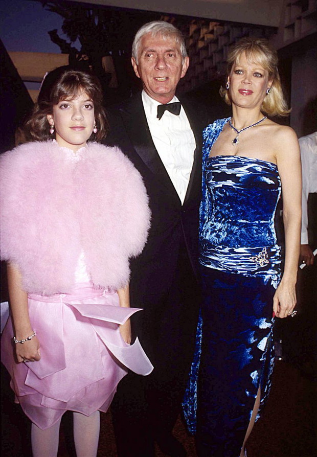 Tori Spelling z rodzicami