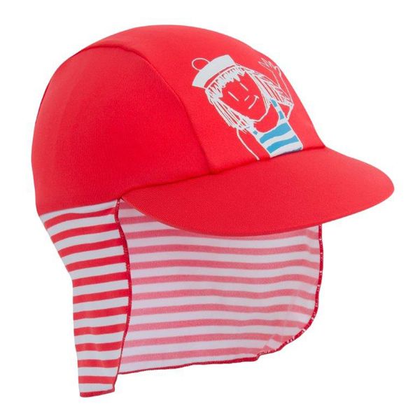 Czapka dla dziecka (dostępna w zestawie z topem i szortami kąpielowymi), Decathlon, cena zestawu ok. 79,99 zł