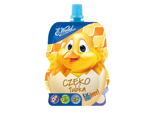 Czekotubka karmelowa na Wielkanoc, Wedel - cena ok. 2 zł