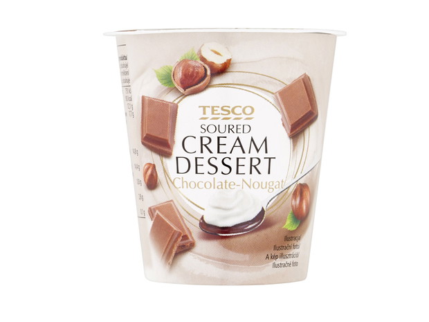 Deser czekoladowo-nugatowy, Tesco Finest