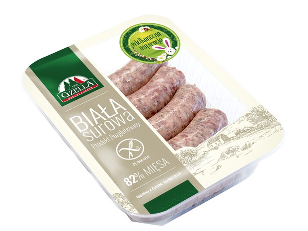 Kiełbasa biała surowa, Gzella