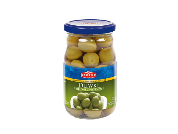 Oliwki zielone z pestkami, Podravka - cena ok. 7 zł