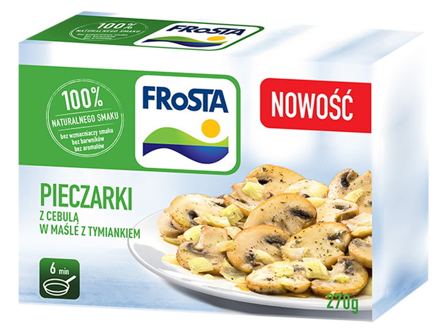 Pieczarki z cebulą, Frosta - cena ok. 3.50 zł