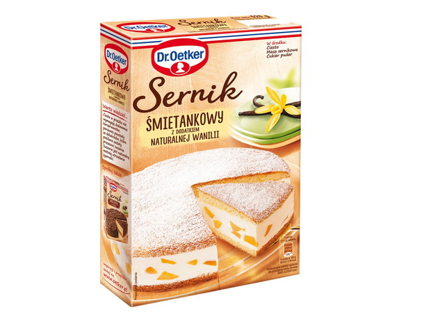 Sernik śmietankowy z naturalną wanilią, Dr Oetker