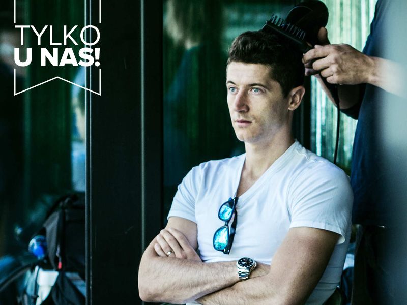 Robert Lewandowski - backstage sesji dla Vistula