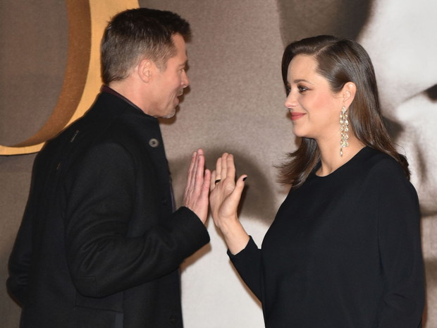 Brad Pitt i Marion Cotillard na premierze filmu Sprzymierzeni w Londynie