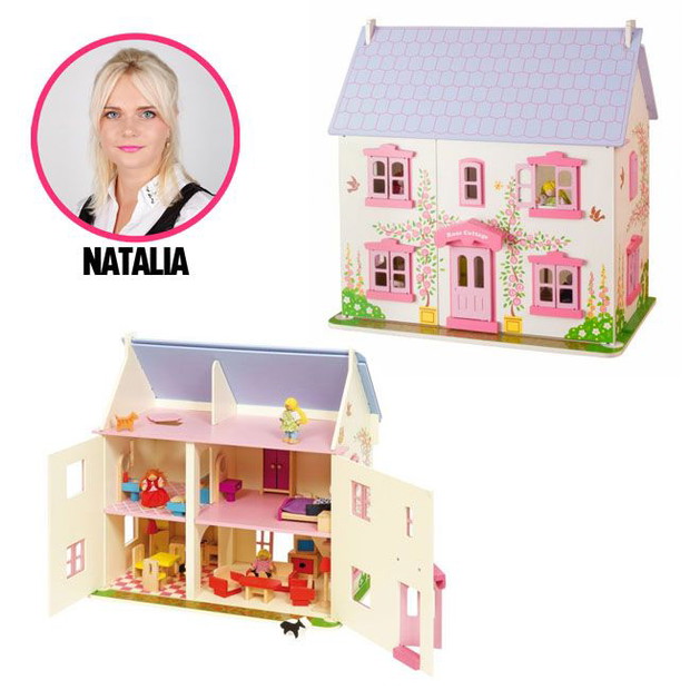 Drewniany domek dla lalek, Bigjigs/ trendysmyk.pl, 479zł