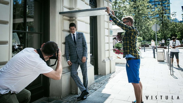 Robert Lewandowski - backstage sesji dla Vistula