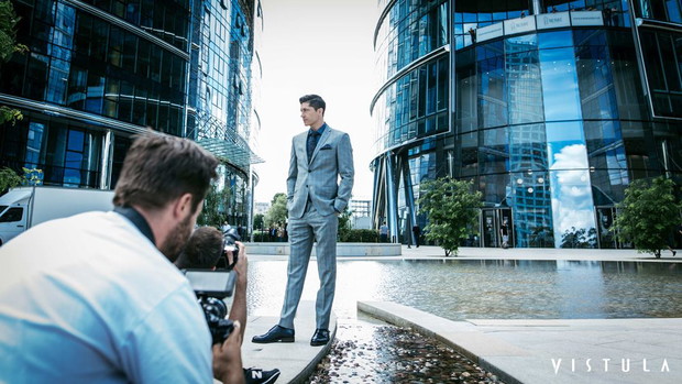 Robert Lewandowski - backstage sesji dla Vistula